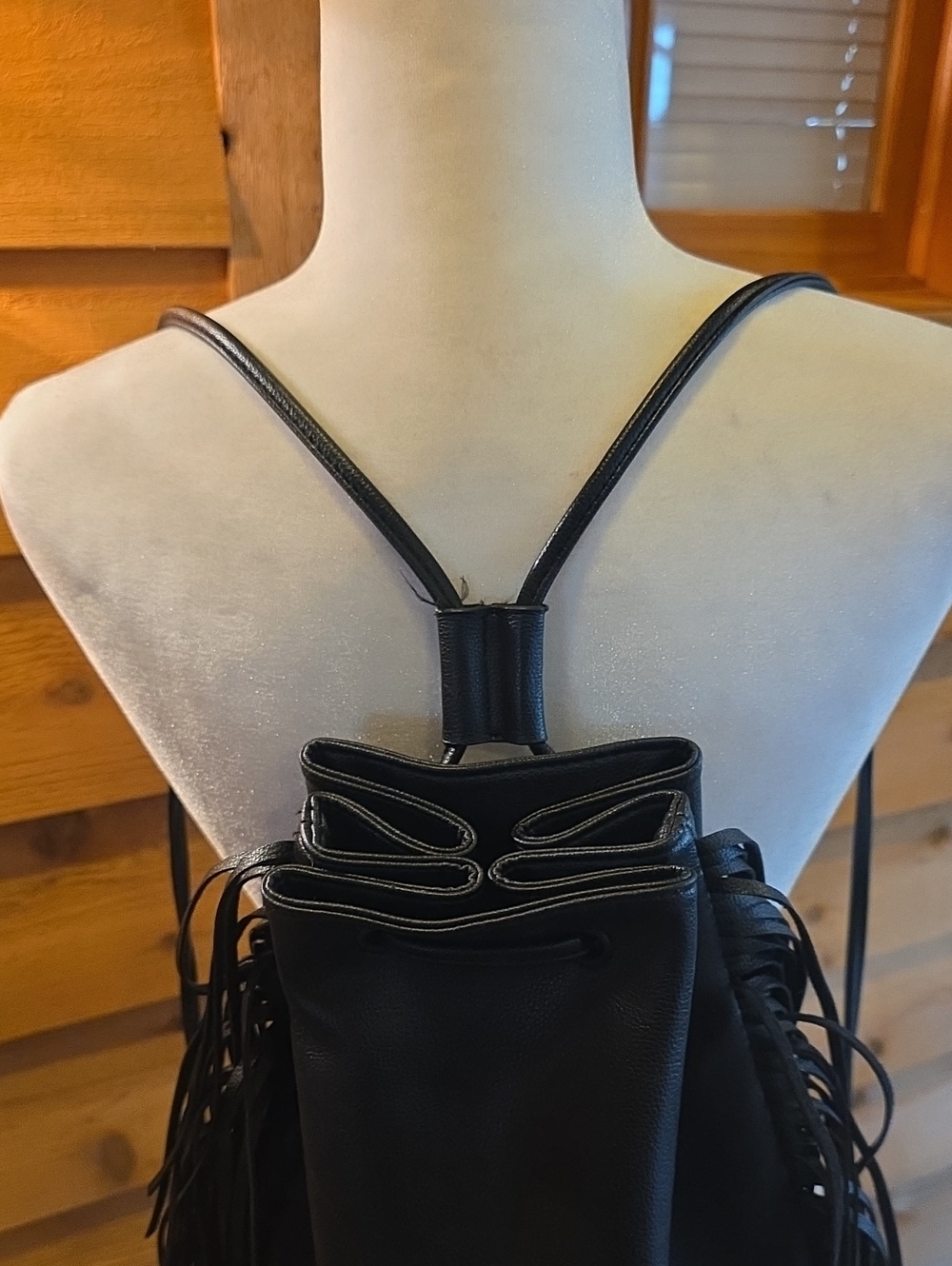 Victoria's Secret Fringe Drawstring Backpack - Picture 4 of 11